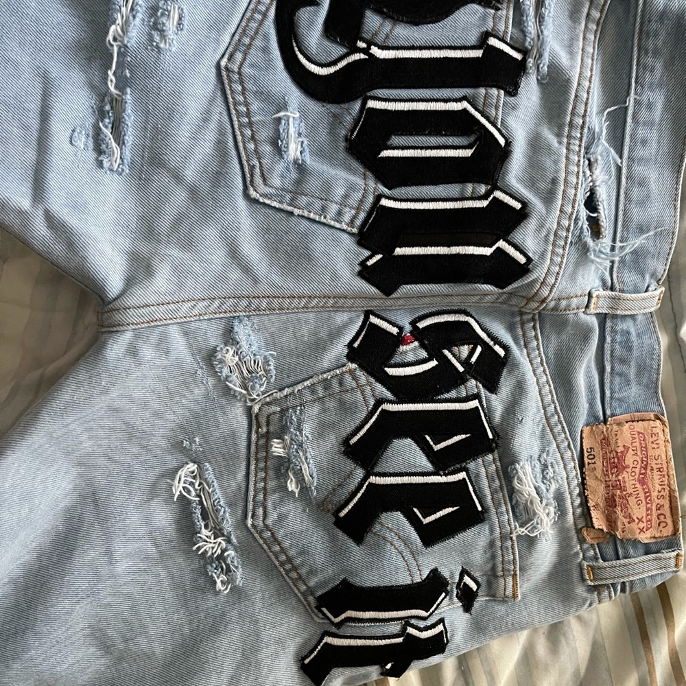 Selling custom made Levi’s jeans